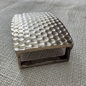 Douglas Magnus Sterling Silver. Textured Silver Belt Buckle